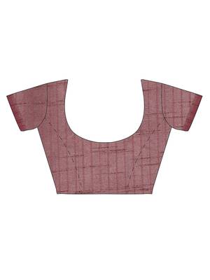 The Chennai Silks Rose Dupion Saree With Running Blouse 6