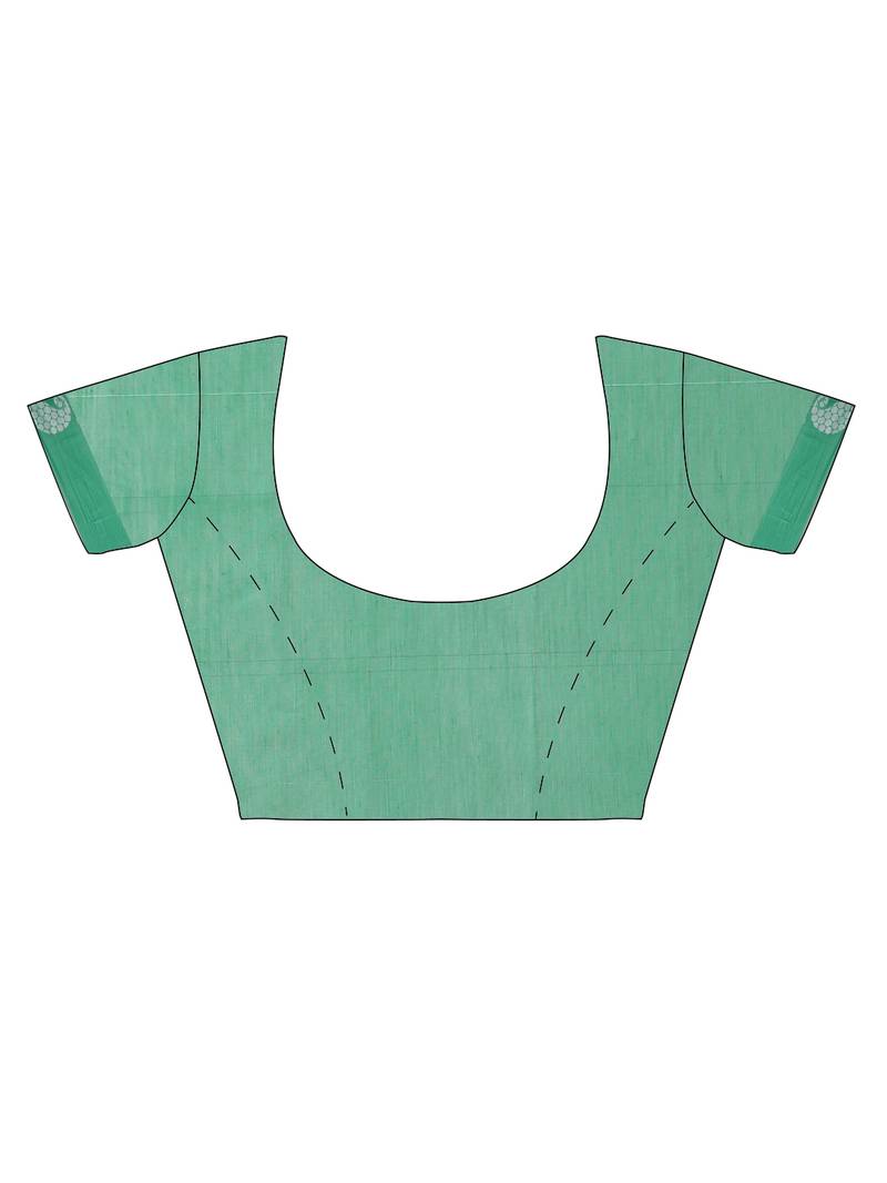 The Chennai Silks Grey Silk Cotton Saree With Running Blouse