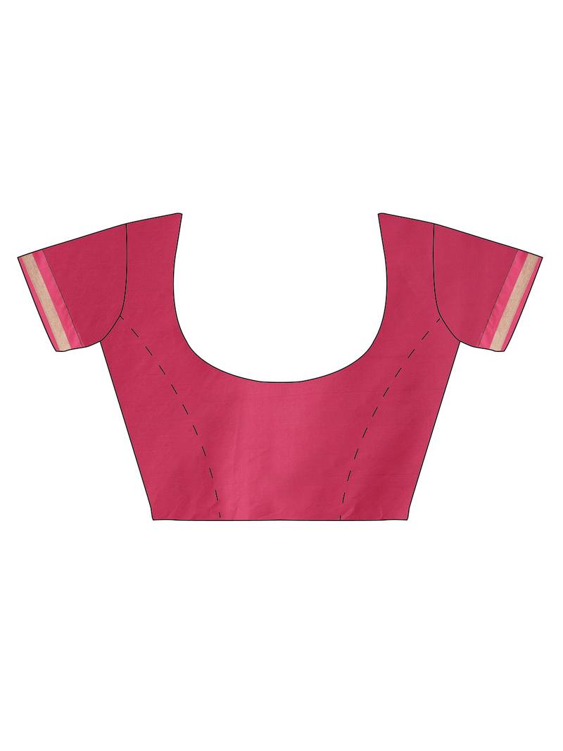 The Chennai Silks Olive Silk Cotton Saree With Running Blouse