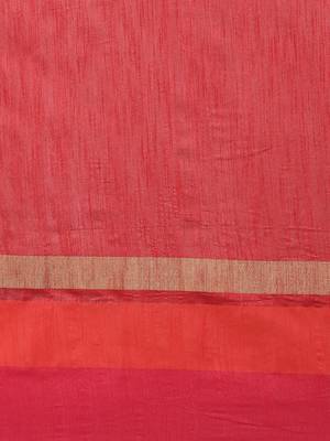The Chennai Silks Maroon Dupion Saree With Running Blouse 4