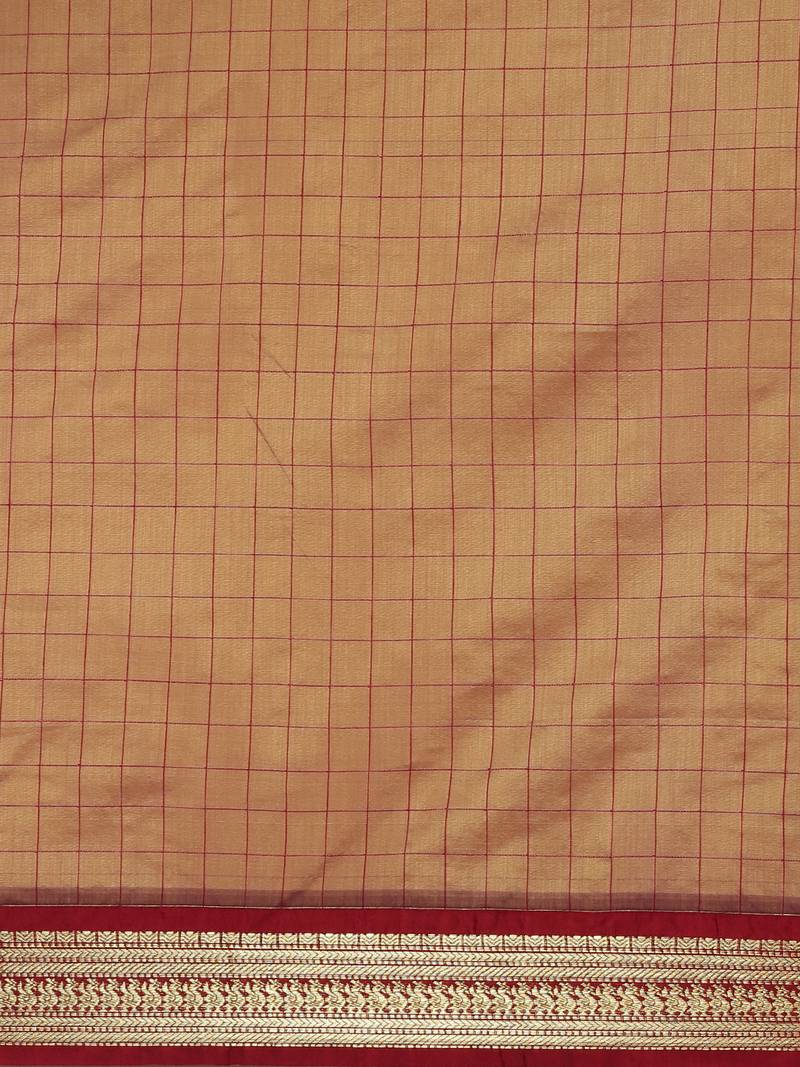 The Chennai Silks Kalyani Polycotton Saree With Running Blouse