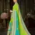 Green embroidered chiffon saree with blouse