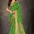 Green woven art silk saree with blouse