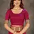 Pink woven art silk saree with blouse