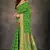 Green woven art silk saree with blouse