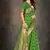 Green woven art silk saree with blouse