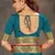 Blue woven art silk saree with blouse