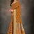Mustard woven art silk saree with blouse