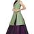 Kids Pista Indo With Maroon Lehenga Choli For Girls 