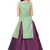 Kids Pista Indo With Maroon Lehenga Choli For Girls 