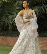 Nude Pink Sitara Web All Over And Hand Work Choli