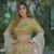 ALL OVER SITARA GOLD LEHENGA WITH OFF SHOULDER BLOSE IN CASCADING BEADED BLOUSE