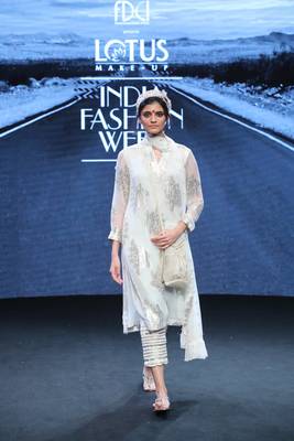 Chiffon lurex kurta 1