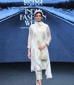 CHIFFON LUREX  KURTA SET