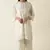 Easy fit kurta in soft voile with lace inserts and fine hand embroidery