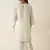 Easy fit kurta in soft voile with lace inserts and fine hand embroidery