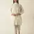 White collar pintucked kurta set