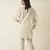 White collar pintucked kurta set