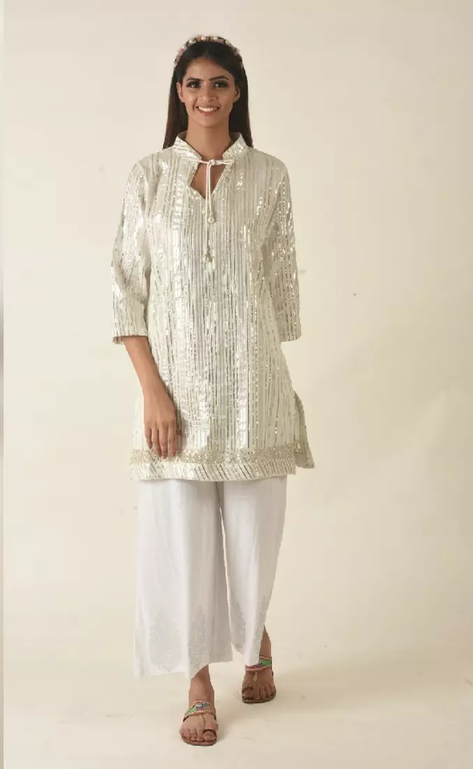 Gota kurti dupatta, cotton  Embroidered sharara.