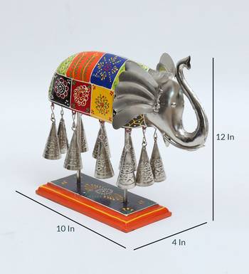 Wood Elephant Animal Figurine 4