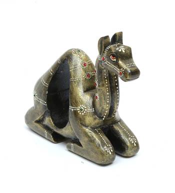 camel Wood Animal Figurine 3