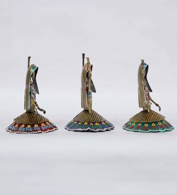 sitting Doll Mini Human Figurine, Set of 3 2
