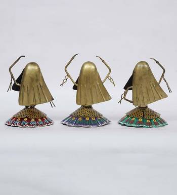 sitting Doll Mini Human Figurine, Set of 3 5