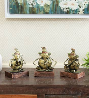 Ganesh Musical Showpiece Set Of 3 1