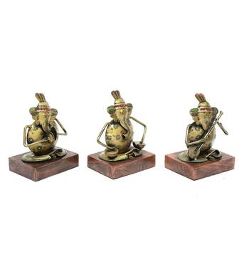 Ganesh Musical Showpiece Set Of 3 2