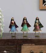 Lady Mini Human Figurine, Set of 3