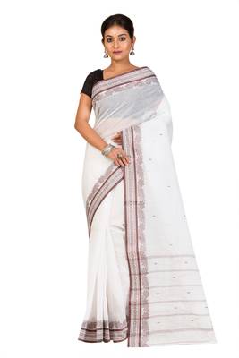 white cotton handloom sarees 1