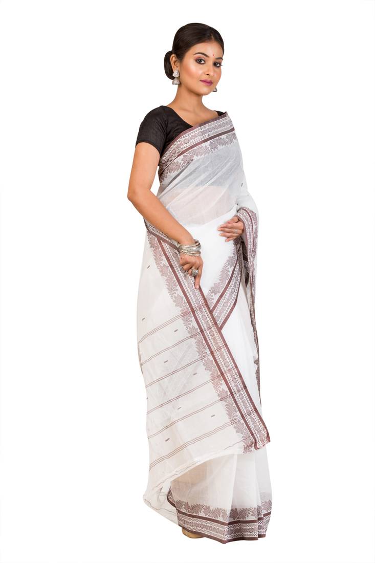 white cotton handloom sarees