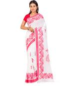 white cotton handloom sarees