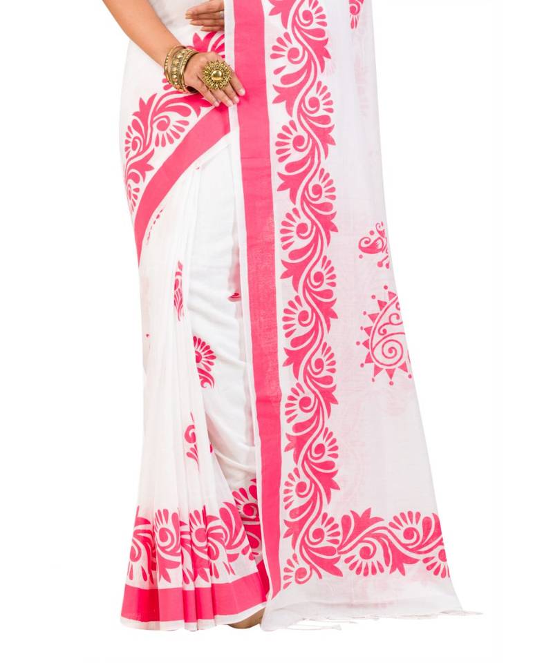 white cotton handloom sarees