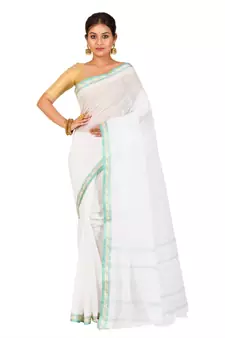 white cotton handloom sarees