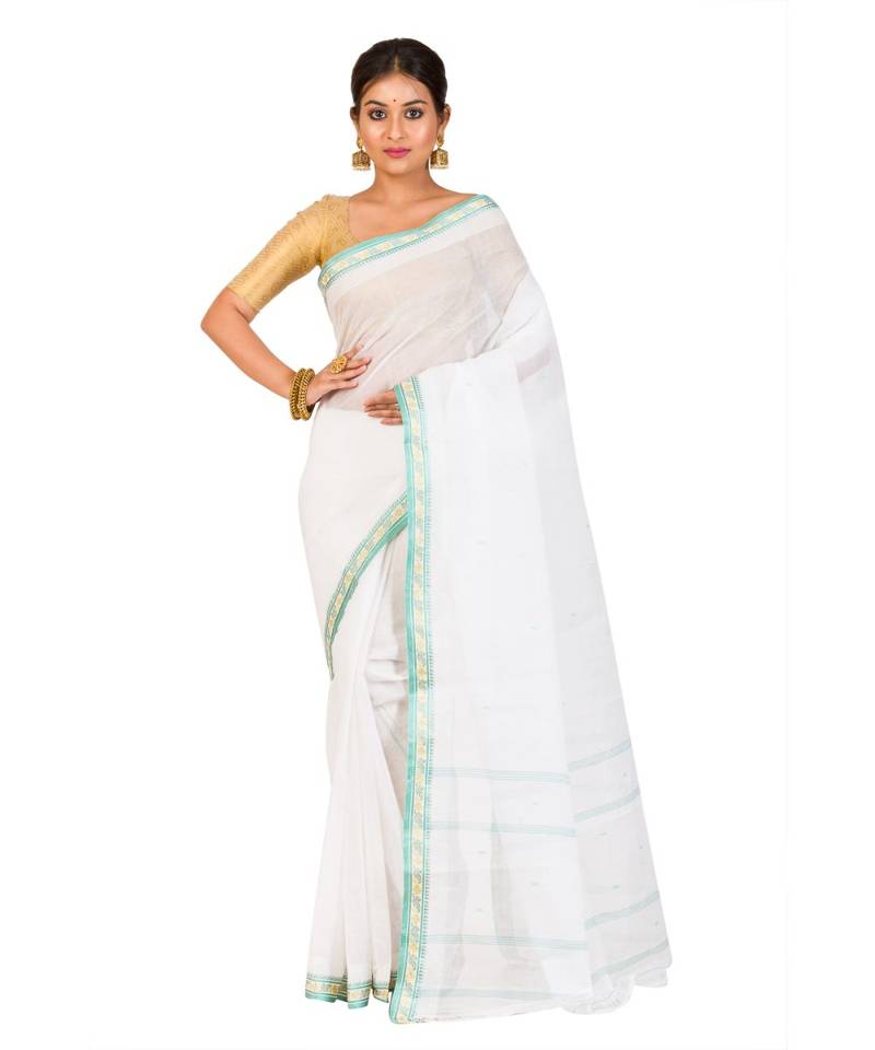 white cotton handloom sarees