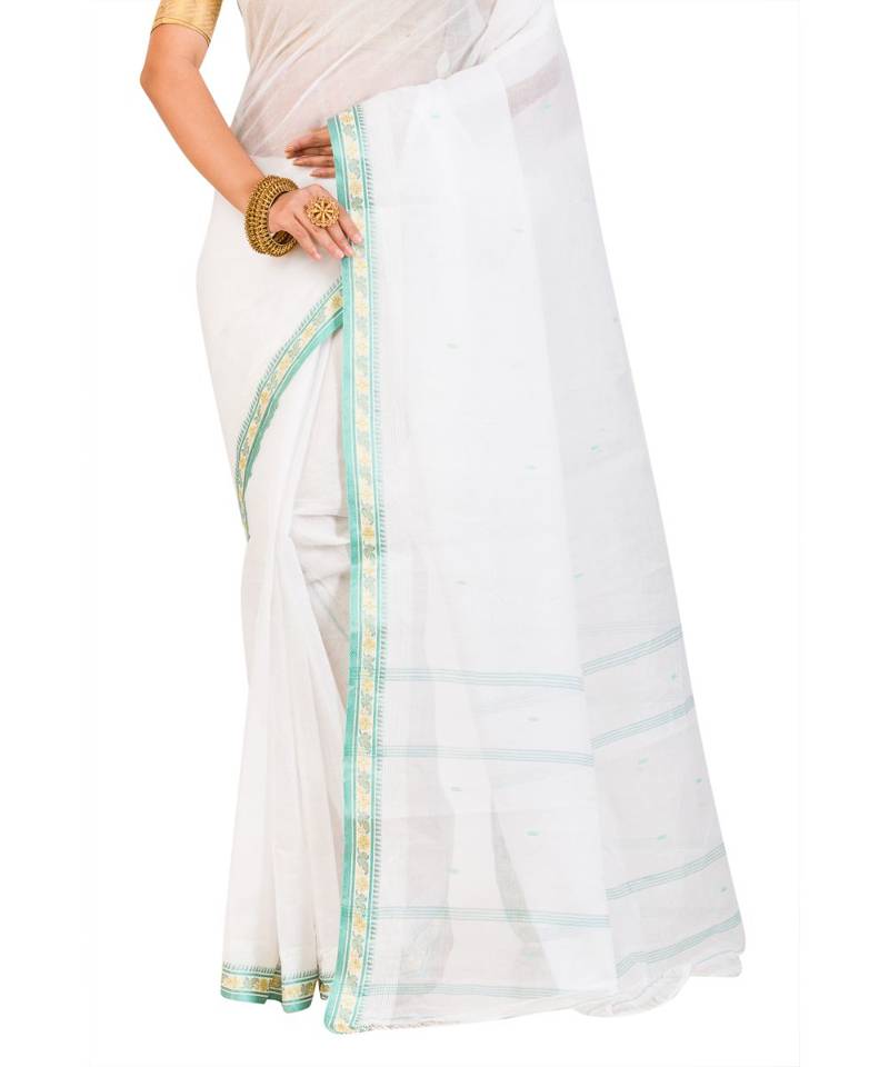 white cotton handloom sarees