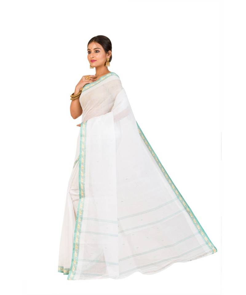 white cotton handloom sarees