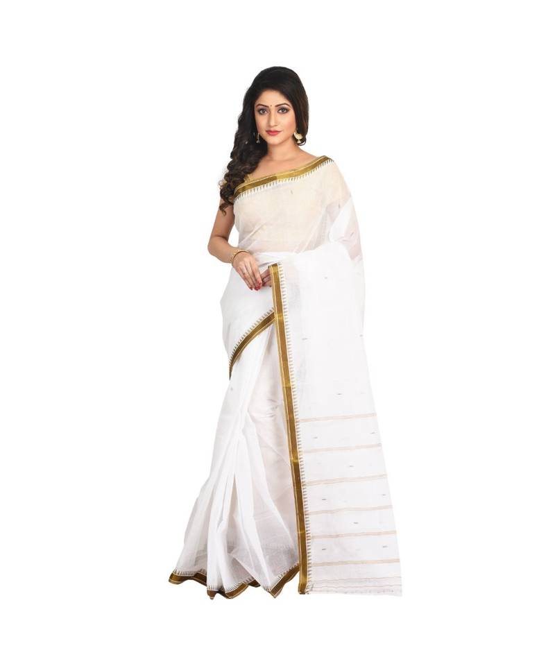 white cotton handloom sarees