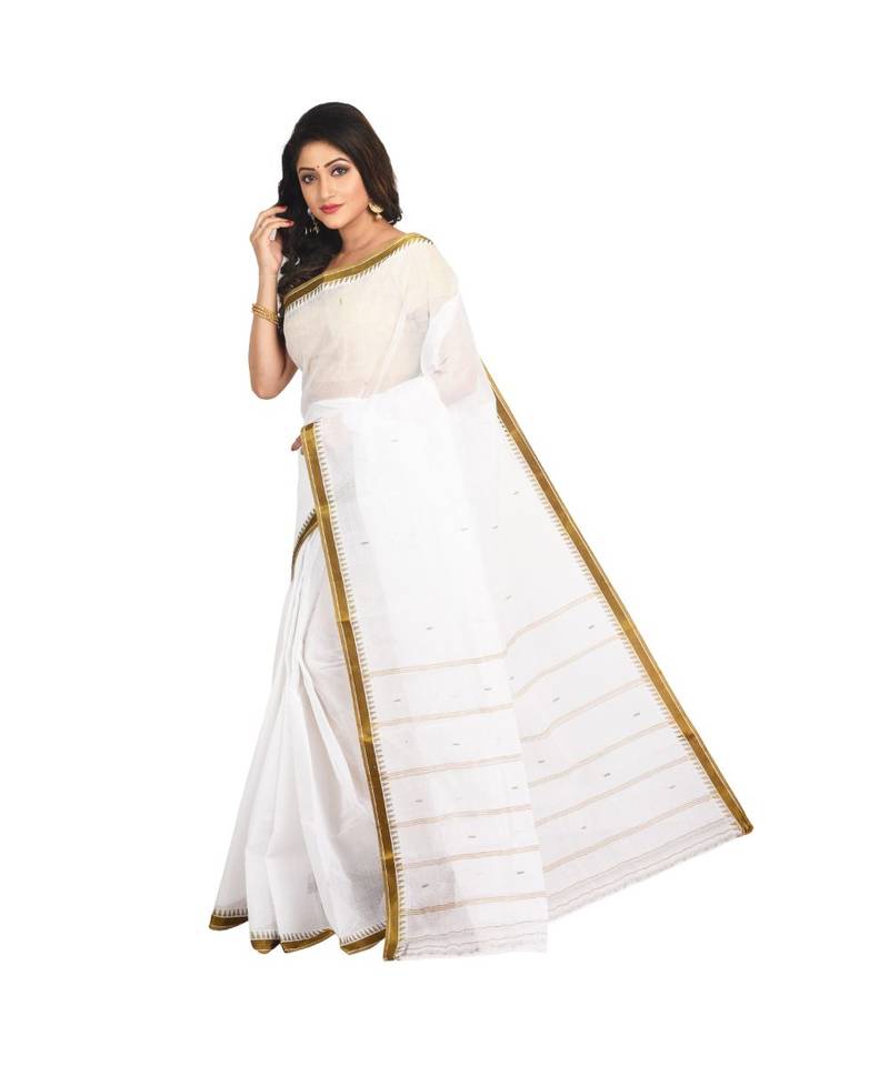 white cotton handloom sarees
