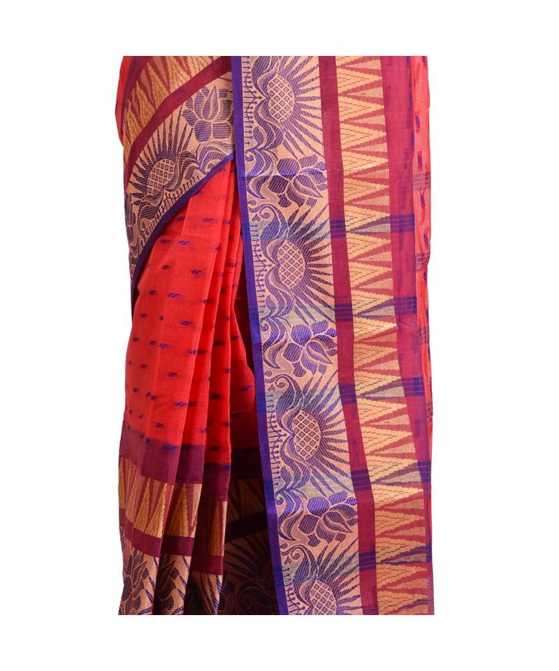 pink cotton handloom sarees
