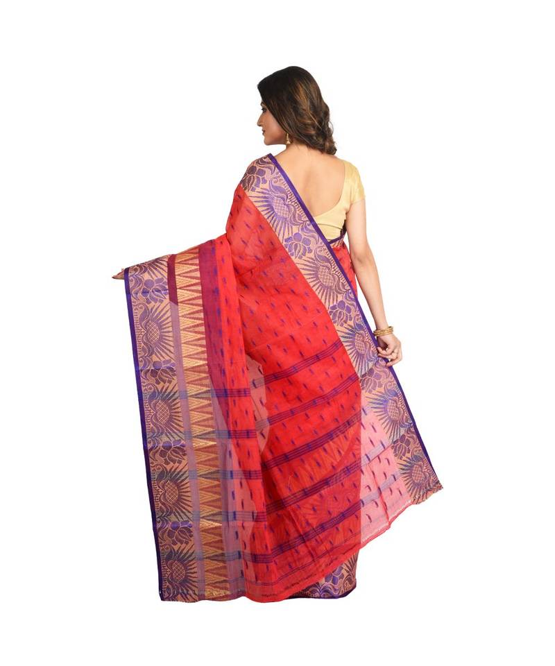 pink cotton handloom sarees