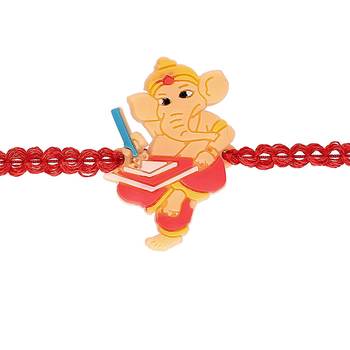 Fancy Cartoon Character Bal Ganesha Rakhi Bracelets for Boys & Kids (R030) 2