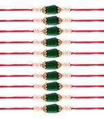 Ethnic Designer Pearl Beads Combo Rakhi Bracelet for Men/Brother/ Bhaiya (Pack of 10) (R018-10)