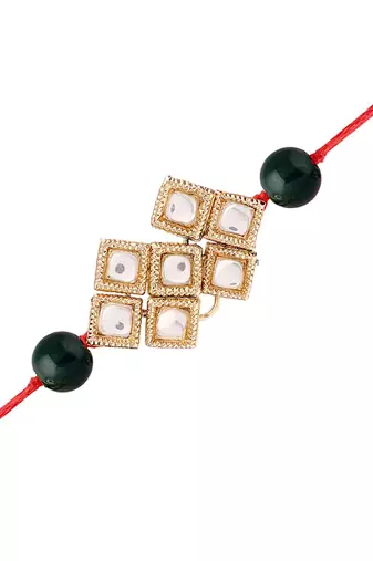 Designer Bhaiya Bhabhi Hanging Lumba Rakhi Combo Set for Rakshabhandan Special 