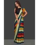 Colour Patta  Japan Satin Printed All Over  Saree With Seprate Blouse