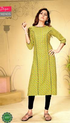 Green rayon ethnic-kurtis 1