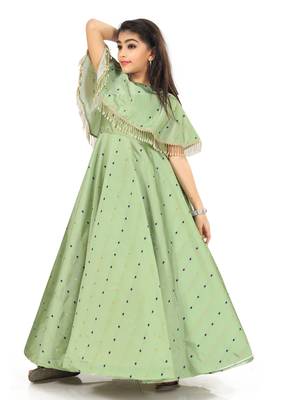 Kids Pista Festival Wear Gown Dress For  Girls 1