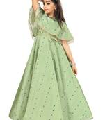 Kids Pista Festival Wear Gown Dress For  Girls