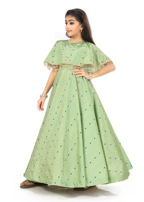 Kids Pista Festival Wear Gown Dress For  Girls 2
